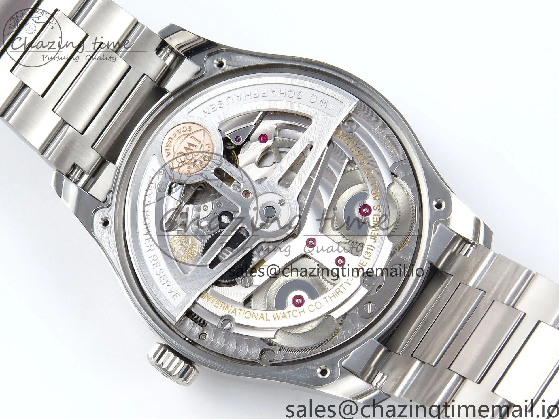 MIROTIME 0306 FashionForward Portugieser Auto IWC0562D APSF 1:1 Best Edition Light Blue Dial on SS Bracelet A 6994